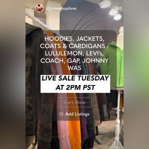 COZY CARDIGANS, HOODIES, VESTS & JACKETS - COME HELP ME CLEAR OUT MY CLOSET!